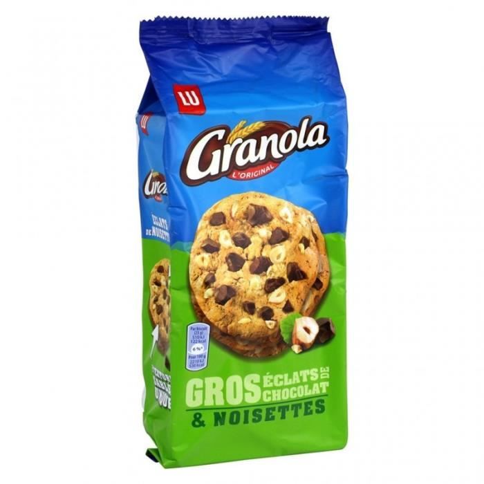 LU Granola L’Original Gros Éclats de Chocolat & Noisettes 184g (lot de 6)