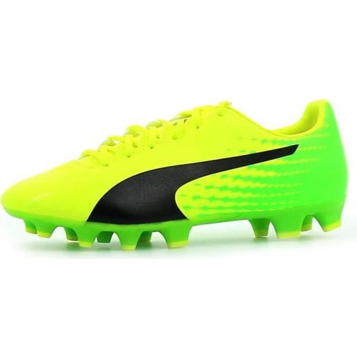 PUMA Chaussures de football EvoSpeed 17.4 FG - Homme - Jaune et vert