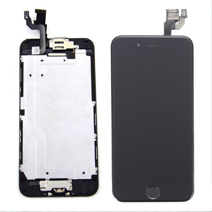 Pour Iphone 6 Noir Complet LCD Ecran Vitre Tactile Sur Bouton
