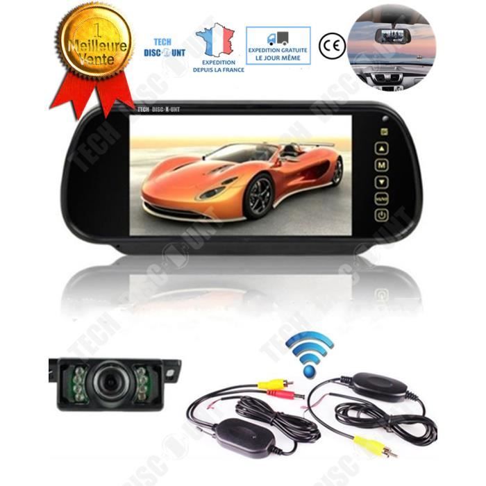 TD® camera de recul sans fil wifi retroviseur camping car pour voiture camion gps mercedes wireless universel plaque immatriculation