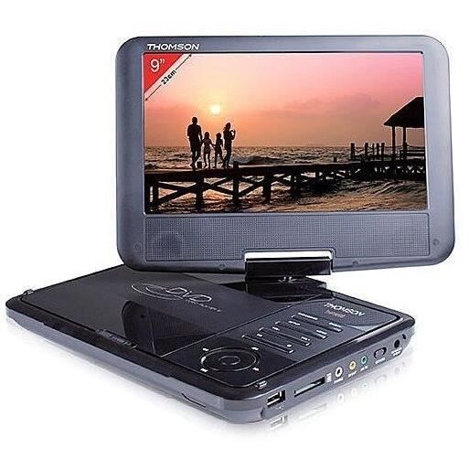 THOMSON THP359 Lecteur DVD portable - Ecran 9'' rotatif - Port USB/SD