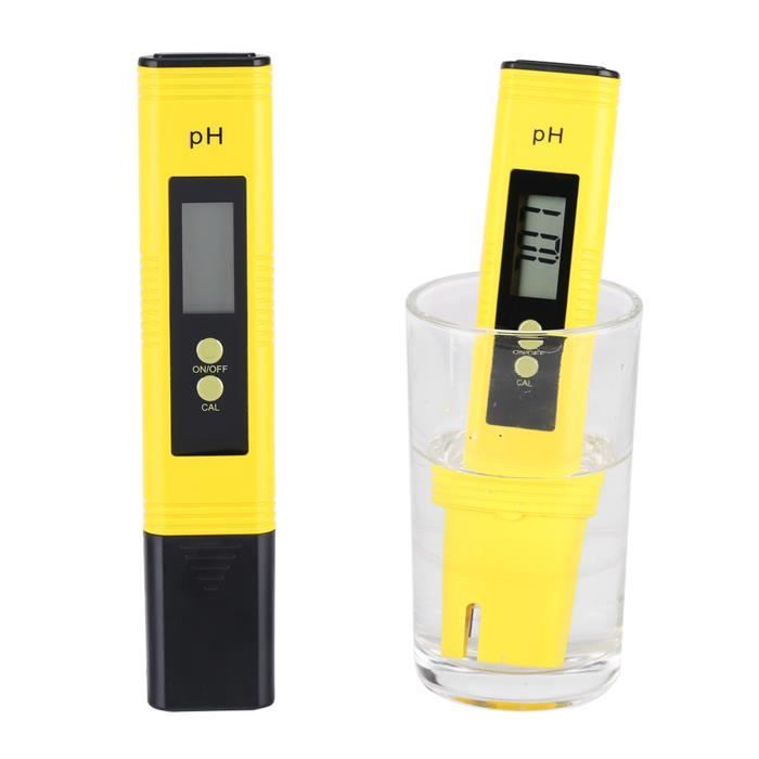 PH Testeur, Asixx Portable Numérique PH Mètre Stylo avec Écran LCD pour Aquarium, Piscine, Vin et Eau, Gamme de Mesure 0.00-14.00
