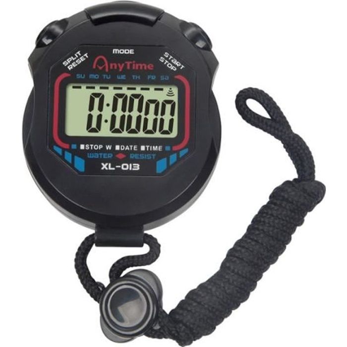 Chronomètre LCD professionnel portable avec fonction d'alarme pour entraîneurs sportifs arbitres de fitness coureur CHRONOMETRE