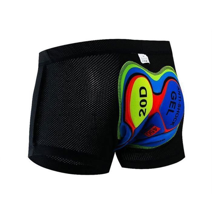 SHORT DE CYCLISME - CUISSARD Shorts de Vélo Gel 3D Rembourré Sous-vêtements de Cyclisme Sport Absorbant Volatilité Séchage Rapide