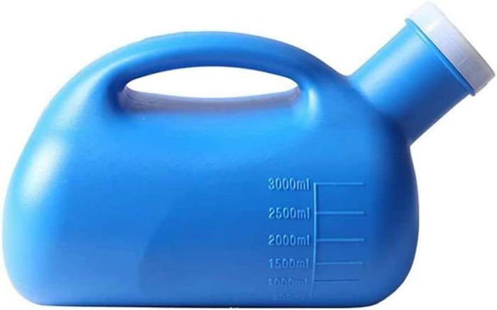 Lot De 2 Bouteilles D’urine 1200 Ml – Plastique épais, Bouchon Anti-fuite, Pour Voyage Et Mobilité Réduite
