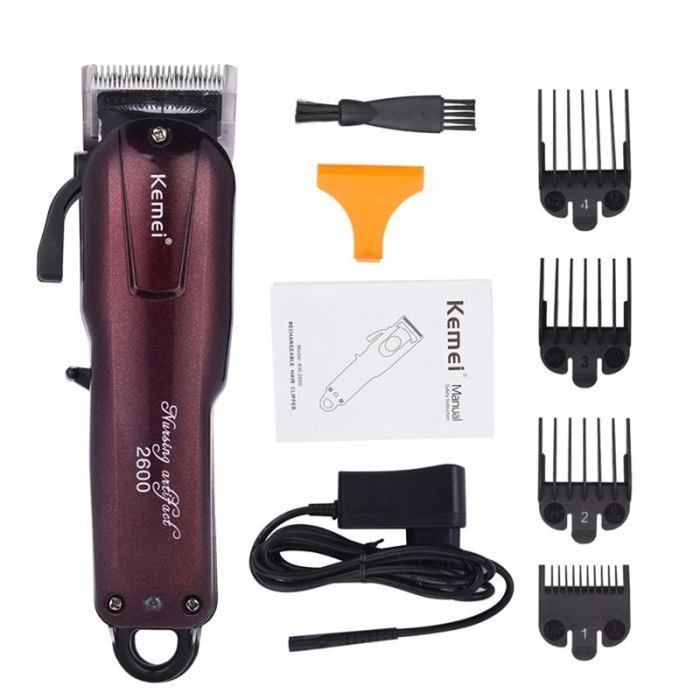 Tondeuse professionnelle de cheveux électrique - Kemei KM-2600 ...