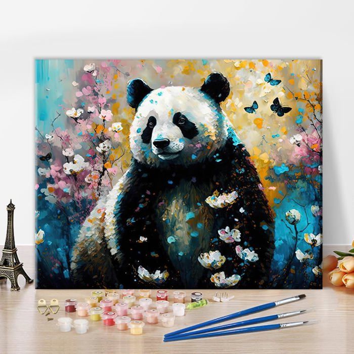 Mini Peinture par numéros 15x20cm (6 pièces) - Animaux Abstraits Colorés – Figured'Art