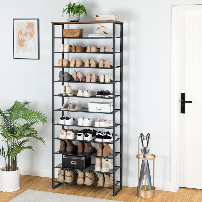 HOOBRO Étagère à Chaussures, Meubles à Chaussures, Étagère Échelle