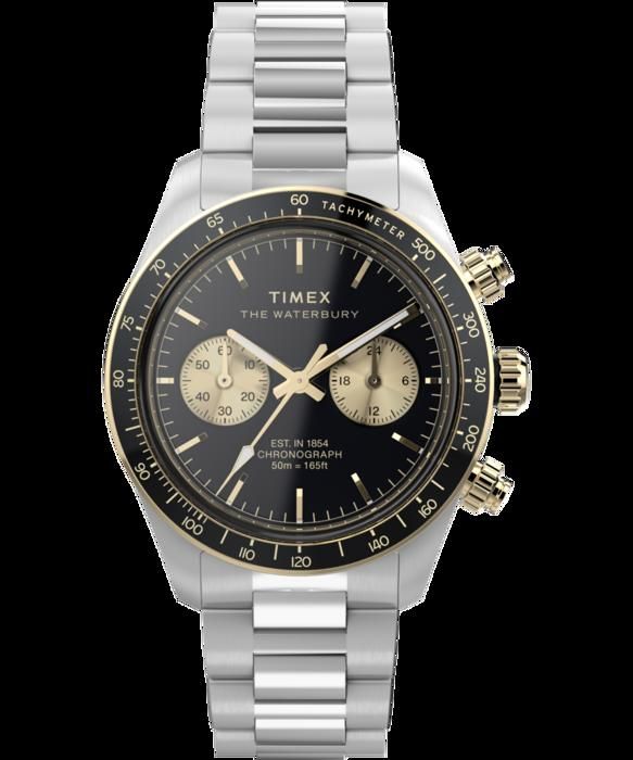 Montre homme Timex TW2Y24000 - Acier inoxydable 39 mm cadran noir étanchéité 5 ATM Montre homme Timex TW2Y24000 - Acier inoxydable 39 mm cadran noir étanchéité 5 ATM