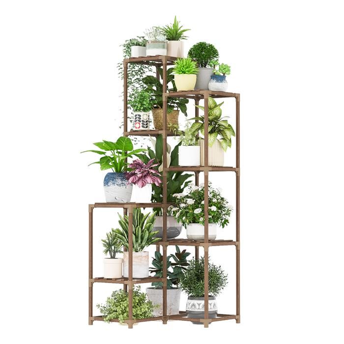 Étagère Plantes En Métal à 3 Niveaux - Support Intérieur/extérieur - Pour Balcon Et Salon