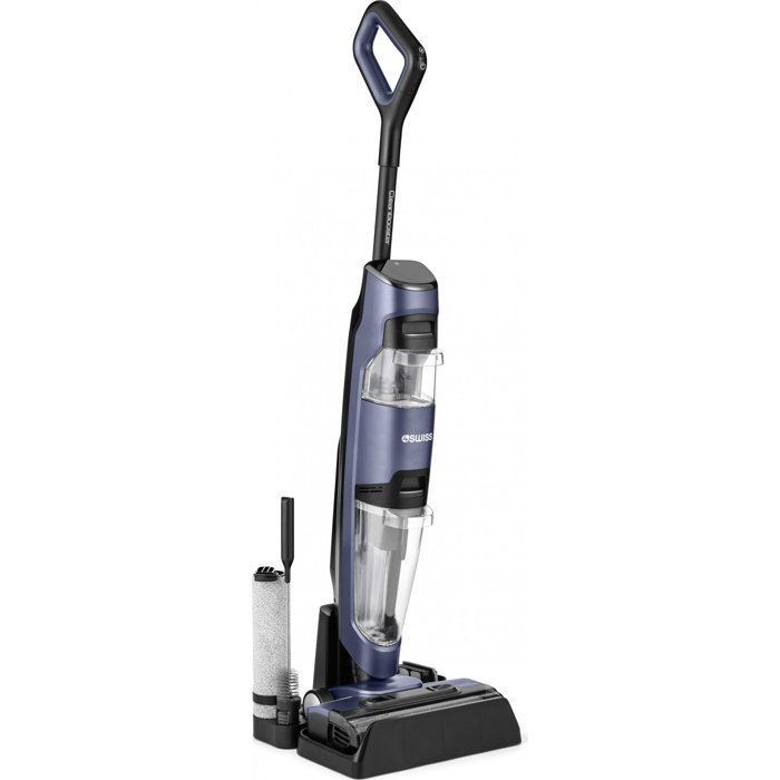 Aspirateur Balai - 4Swiss - VC024 CleanBooster - 15000 Pa - Auto-nettoyage - Noir - 4swiss