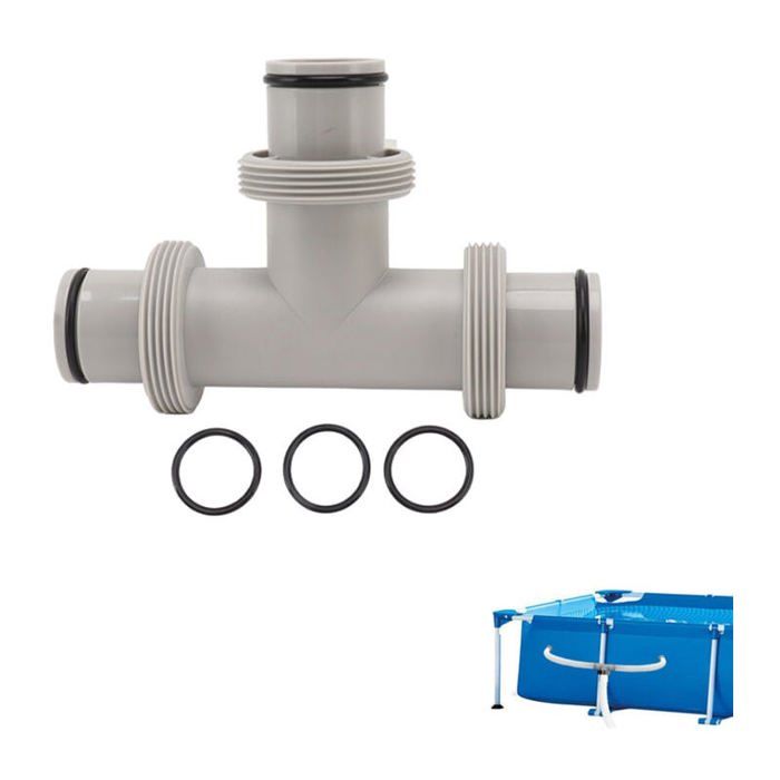 Adaptateur Tuyau Piscine Intex - Connecteur 12,7 Cm à 1 63,5 Cm, Plastique PP, Joints Caoutchouc - Pour Connexion étanche