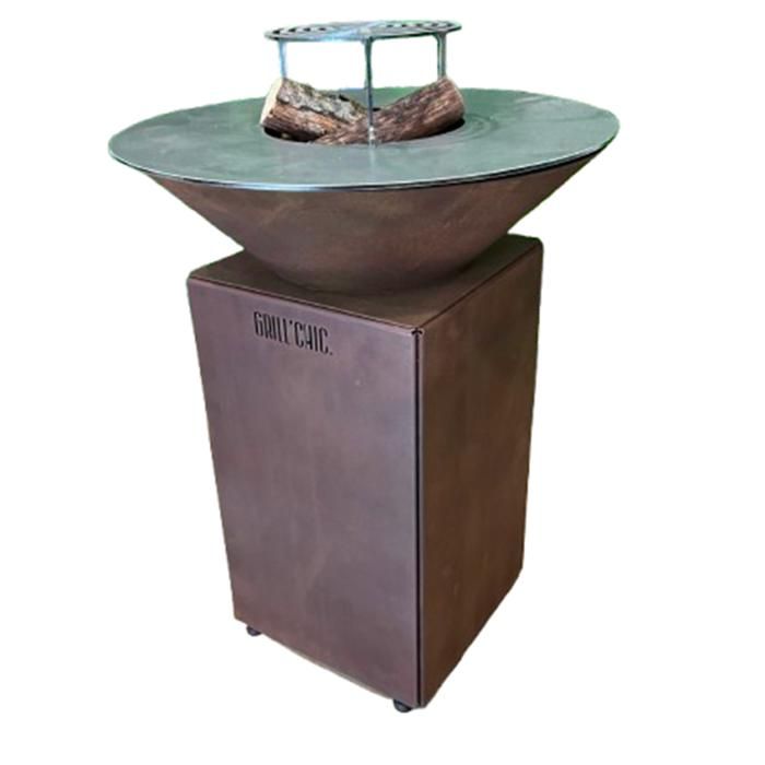 Brasero Auvergnat Corten Normal Rond 62 Simple Cuve