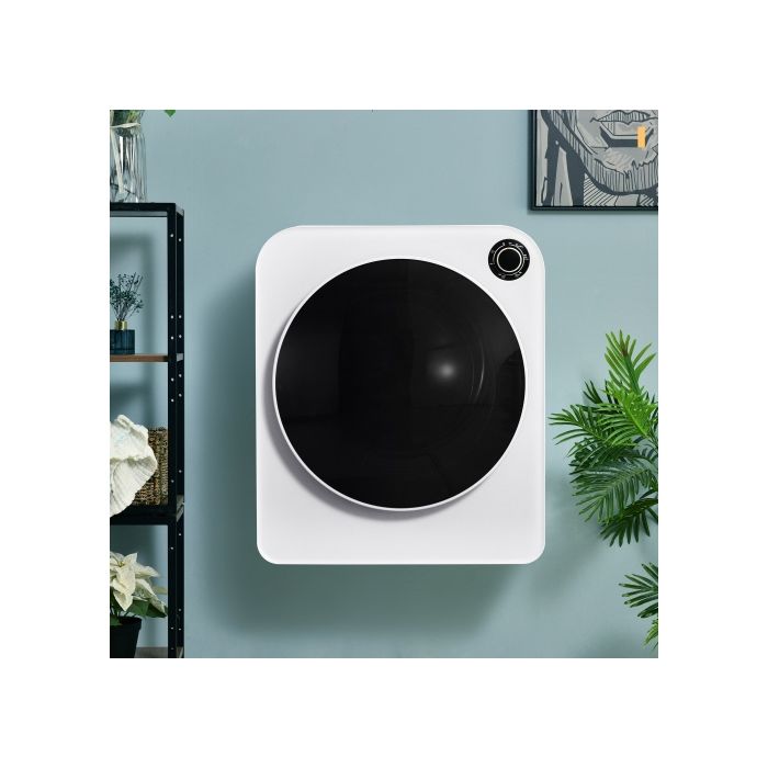 ®TONLRGY Sèche-linge à évacuationacier inoxydable 3 kg830 W blanctriple filtre protection contre la surchauffemontage mural - Tonlrgy