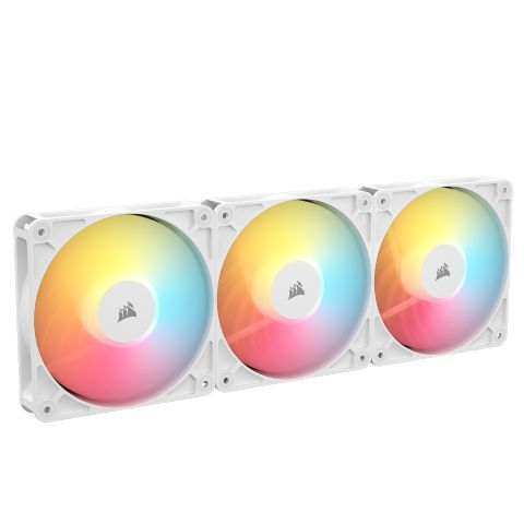 CORSAIR - RS120-R ARGB White - Ventilateur boîtier - 120 mm ARGB Fan - Triple Pack
