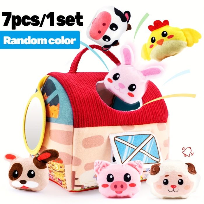 Boîte à Mouchoirs Jouet Sensoriel Pour Bébé - Avec Chiffons Colorés Et Papier Crissant, Montessori