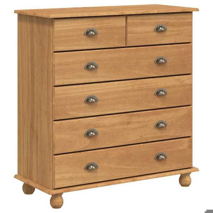 CLARENCE - NEW Commode - JILLS - Armoire de rangement pour salon/chambre ASKIM91x40x95.5cm Bois Massif de Pin OCT981881027