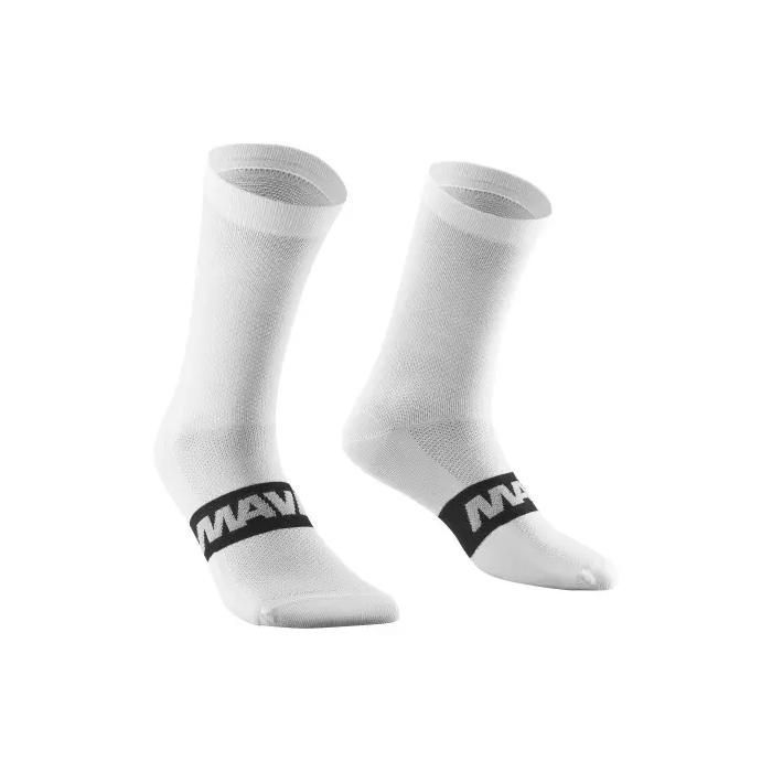 Chaussettes Mavic Essential Mid - white Chaussettes Mavic Essential Mid - white