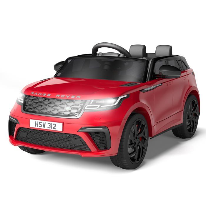 GarveeHome Voiture Électrique Enfant 12V, Licence Land Rover, Télécommande Parentale, Bluetooth MP3, Siège 2 Places - Enfants 3 Ans Et +, Schwarz