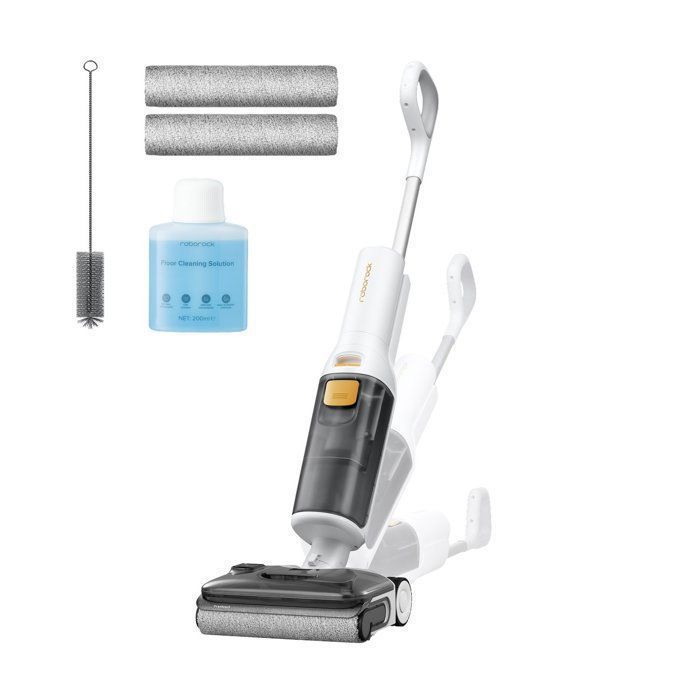 Roborock F25 GT Gen 2 Set Aspirateur Laveur Sans Fil 20000Pa Brosse Anti Enchevêtrement Autolavage 90°C FlatReach 180°
