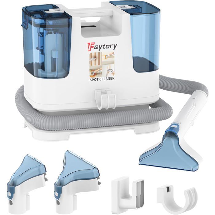 Nettoyeur Canapé Tissu Shampouineuse 1000W Nettoyeur détacheur 19Kpa Nettoyeur Textile pour Tapis Matelas Intérieur Voiture