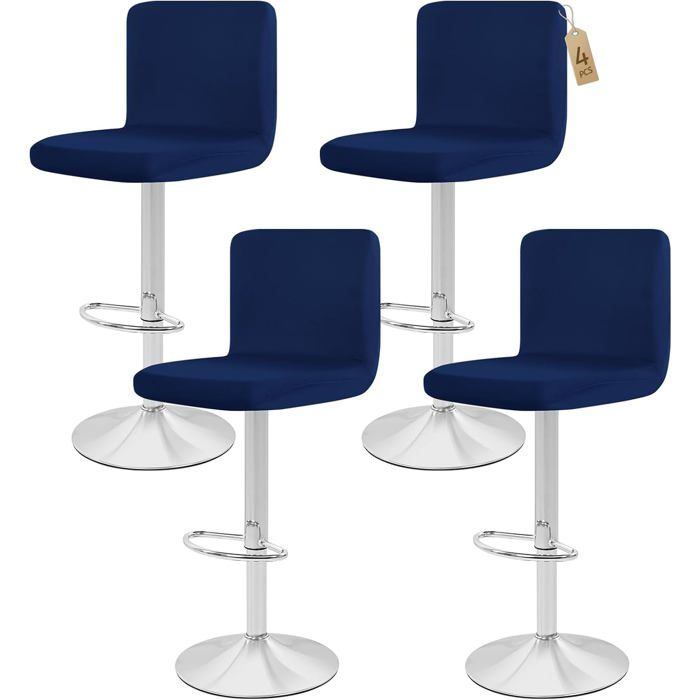 4 Pcs Housses De Chaise De Bar Couverture De Chaise De Pub Lavables Amovibles Extensibleshousse Tabouret De Bar Pour Chaise[F281]