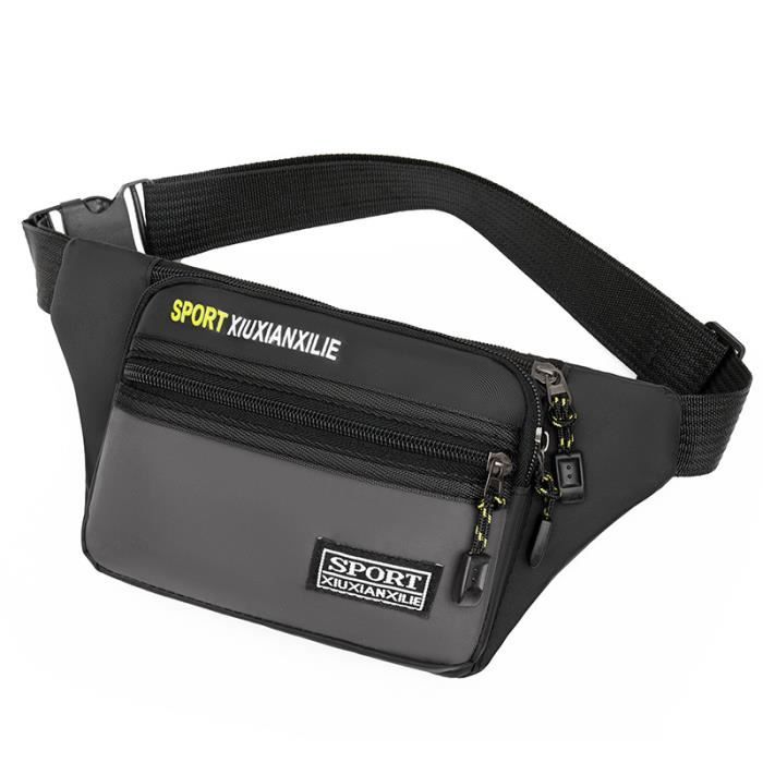 Sac Banane Grafoplás Bits & Bobs Réglable 23x12x9cm - Noir Pour Écoliers Et Sport