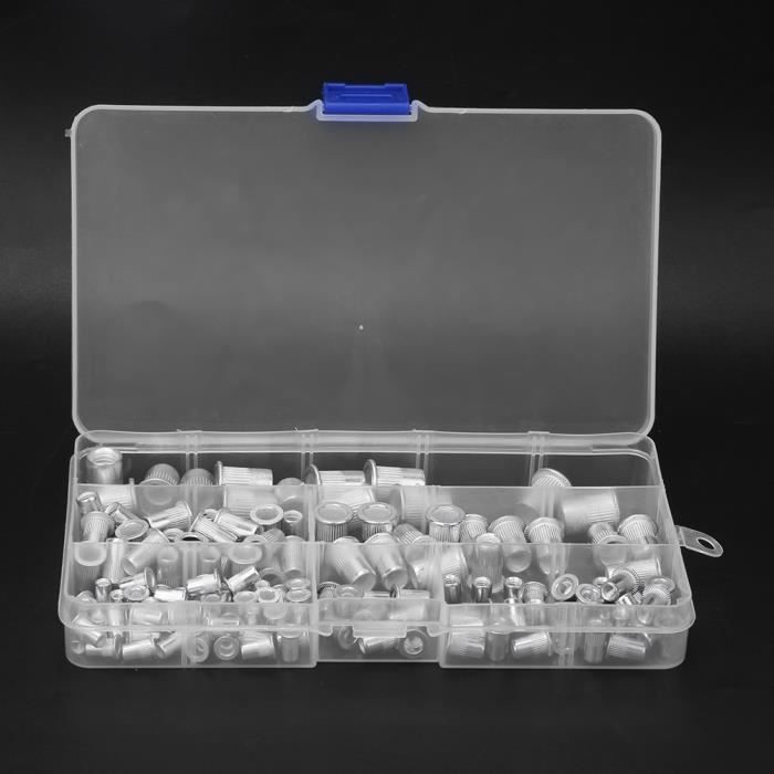HAUSPROFI 170PCS Écrous de Blocage en acier inoxydable 304, Kit Ecrous