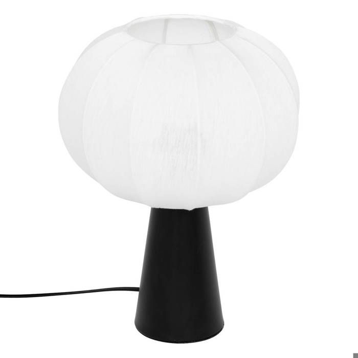 Lampe à poser Tobie coton argent H33cm - Atmosphera Créateur dintérieur