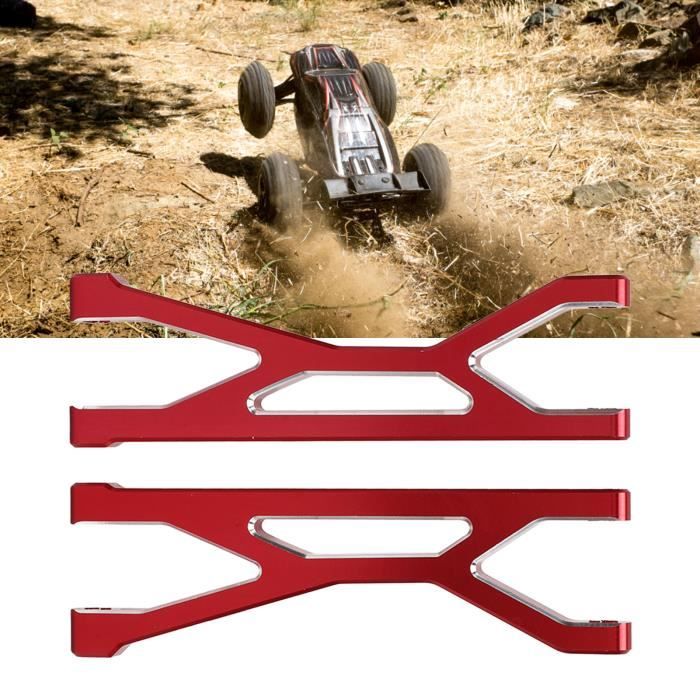Bras de suspension universel pour voiture télécommandée en alliage d'aluminium avant et arrière pour Traxxas Slash échelle 1/10 RC mise à niveau de modèle RC accessoire (rouge