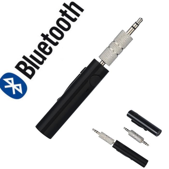 Récepteur Bluetooth Audio Jack 3,5 Mm - Adaptateur AUX Voiture Sans Fil Avec Micro Pour Appels Mains Libres
