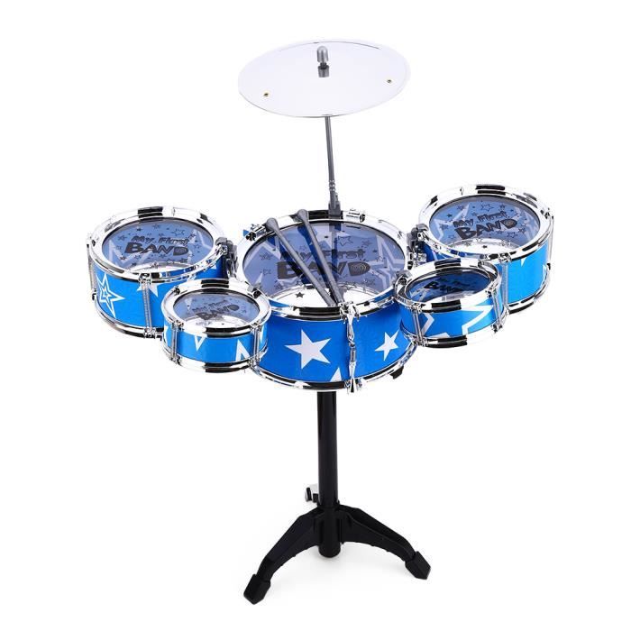 Batterie Jouet Enfant 2-5 Ans – Kit Jazz Avec Tabouret – Instrument Musical éducatif – Cadeau Fille Garçon - 8