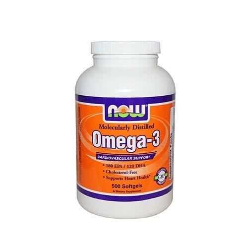 Acides gras Now Omega 3 (500 capsules)