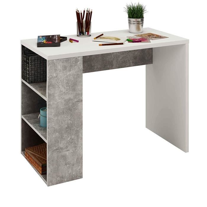 Samblo Midori Bureau Avec Etagere Reversible Melamine 90 Cm De Large Achat Vente Bureau Samblo Midori Bureau Avec Soldes Sur Cdiscount Des Le 20 Janvier Cdiscount