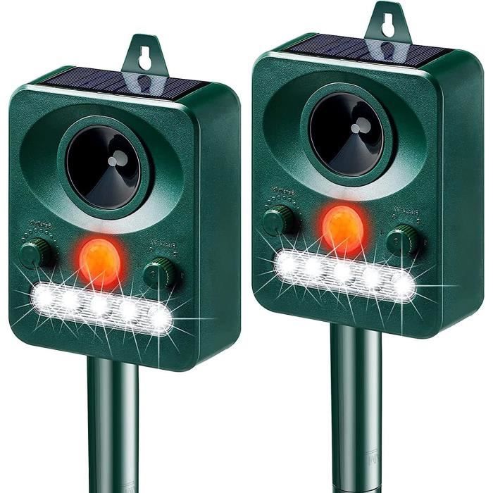 Répulsif Ultrason Extérieur 220V Professionnel - Anti Oiseaux Pigeons Mouettes Corbeaux, Portée 100m²