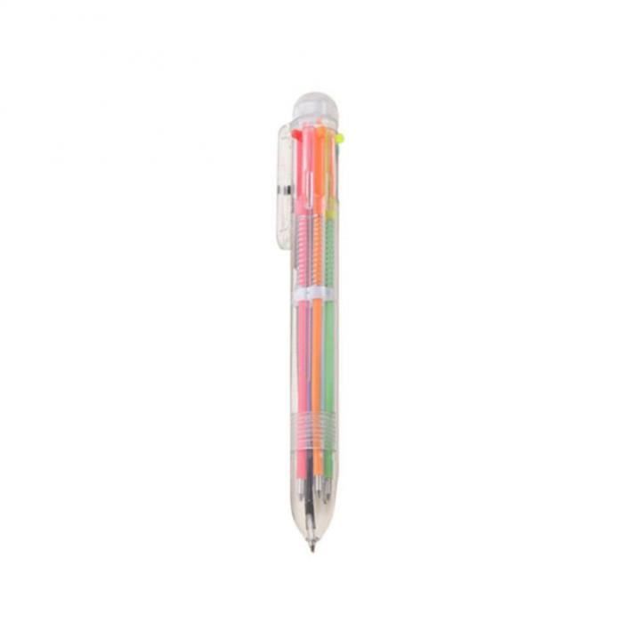 1 PC - Stylo à bille créatif multicolore 6 en 1, stylo à pression  multifonction de personnalité, fournitures - Cdiscount Beaux-Arts et  Loisirs créatifs