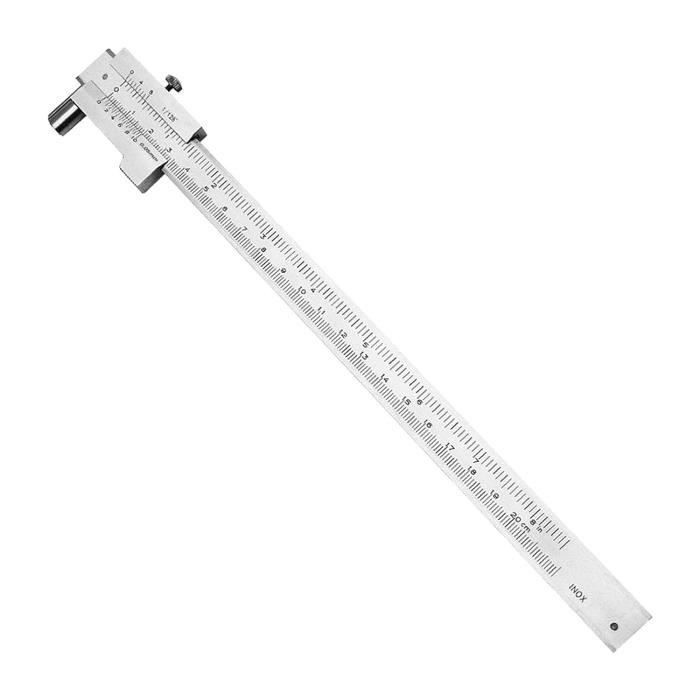 Pied à Coulisse 3 Pouces - Acier Inox - Double échelle Métrique/impériale - Précision 0,05 Mm - Parfait Pour Bijoux, Bricolage - 8