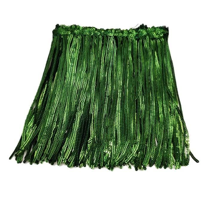 QIUMING Frange à Paillettes 1/2/3Yards 20cm, Garniture En Dentelle, Ruban à Paillettes, Bricolage, Spectacle De Danse, Vêtements De Décoration, Matériel De Couture