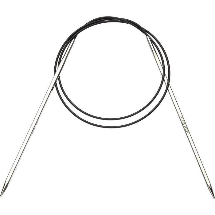 Aiguille Circulaire Fixe KnitPro Basix 80cm X 4mm - Bois Multicolore