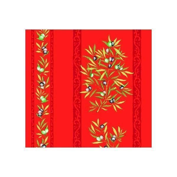 Nappe clos des oliviers jaune coton enduit plastifié 3m//1m60