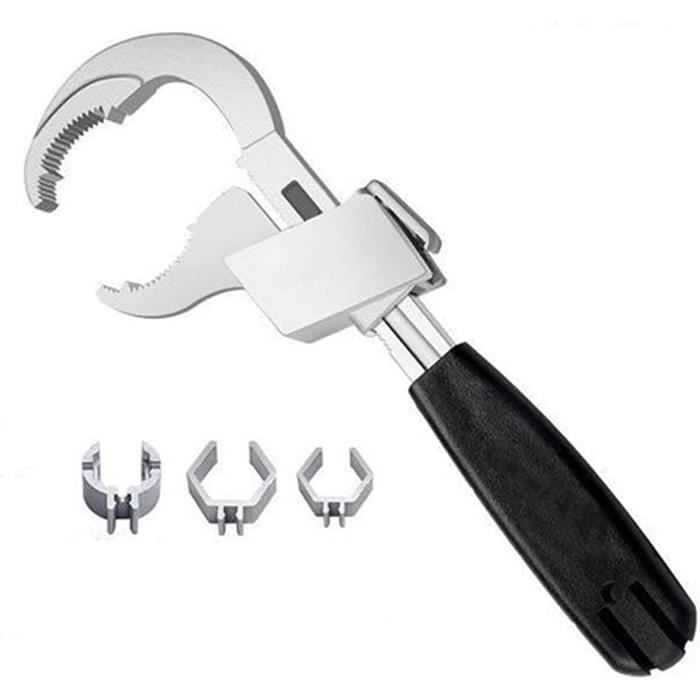 Clé Universelle Réglable à Double Extrémité – Clé Multifonction Pour Salle De Bain, Clé à Pipe Universelle, Ensemble De Clés Croissantes Pour Réparation De Tuyaux D'eau Et Accessoires De Maison