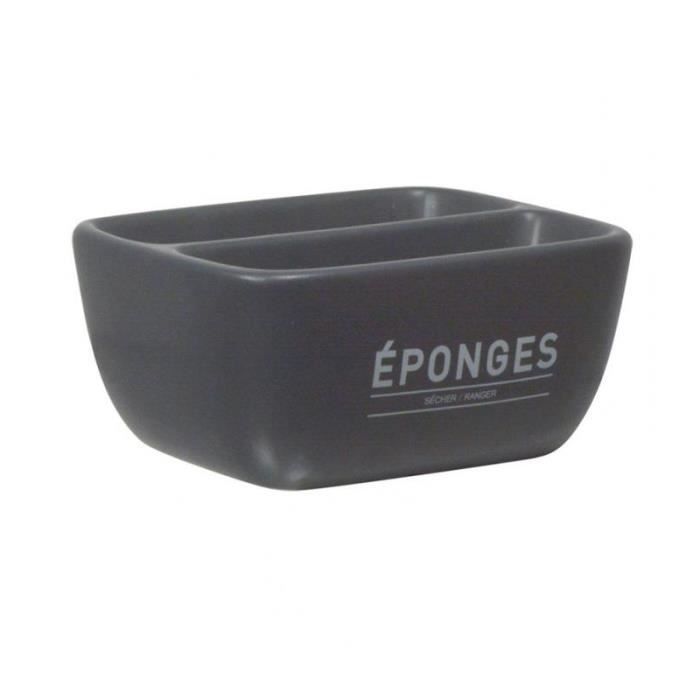 UMBRA Saddle Porte-éponge Double - Pour Évier De Cuisine, Noir