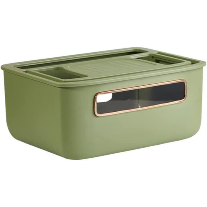 Boîte De Rangement Pour Câbles ZALUJMUS - Universelle Pour Lightning, USB-C, Micro USB - Avec Câble Court Et Support Téléphone