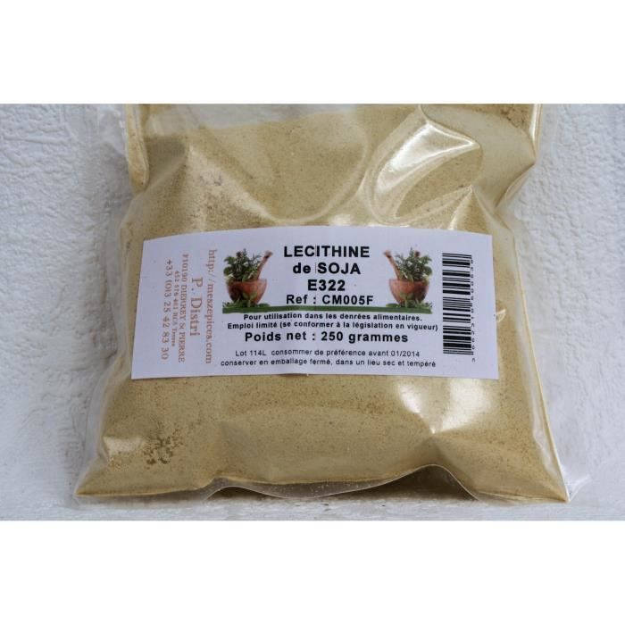 Lécithine de soja en sachet de 250 grammes - Cdiscount Santé - Mieux vivre