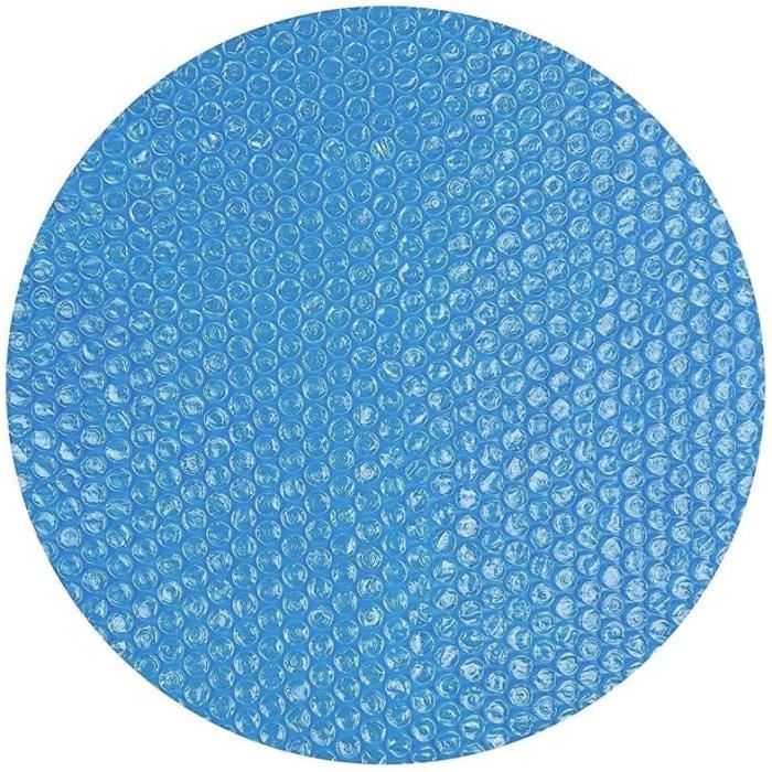 Bâche Solaire Piscine 450 X 220 Cm – PE à Bulles Noir/Bleu – Chauffe + Économie D’Eau