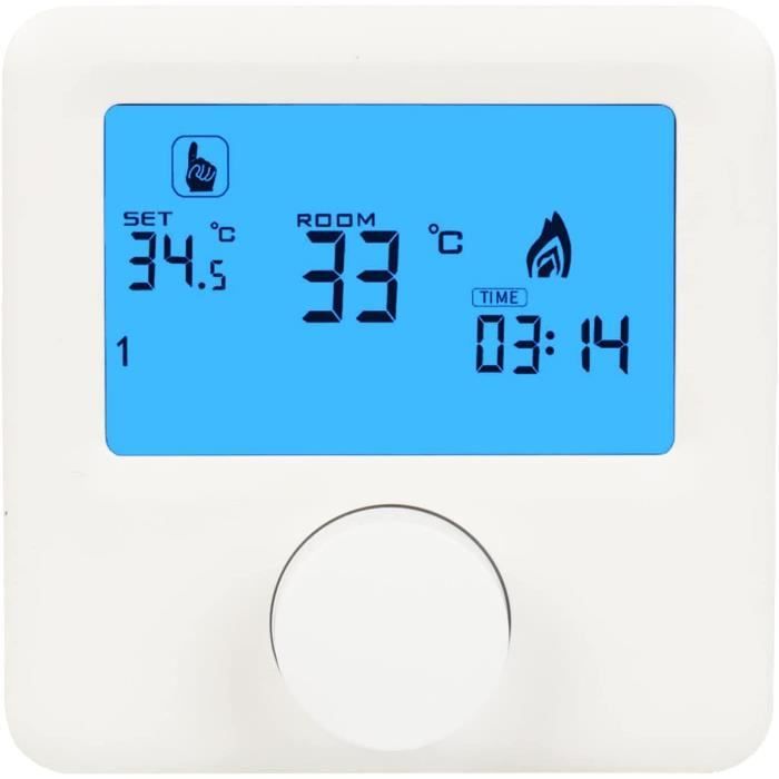 Thermostat Chaudiere Gaz Numérique Programmable Heure à Heure