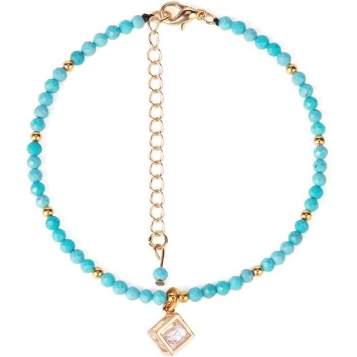 Hernin Bracelets Extensibles Pour Femmes Multicouche En Perles De Cristal De Bohême, Bracelet Extensible Multicouche En Pierre De Cristal, Bracelets De Perles Pour Femmes, 7 Inches