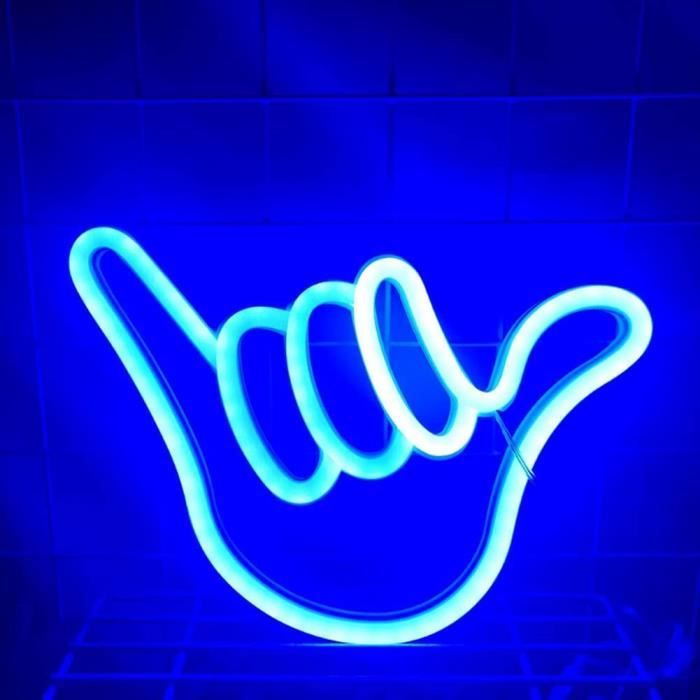 Lampe décorative Rayure bleu à piles