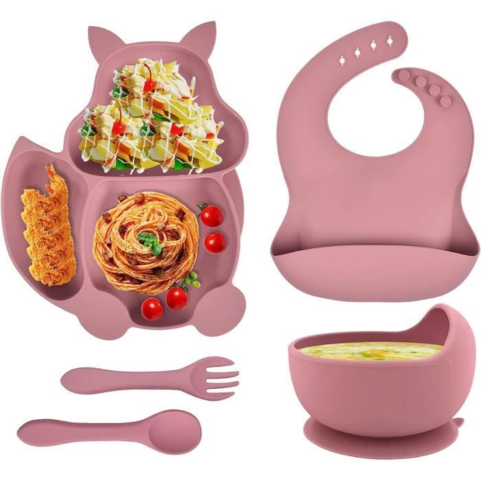 CLDY Lot De 8 Assiettes Pour Bébé - En Acier Inoxydable - Bol