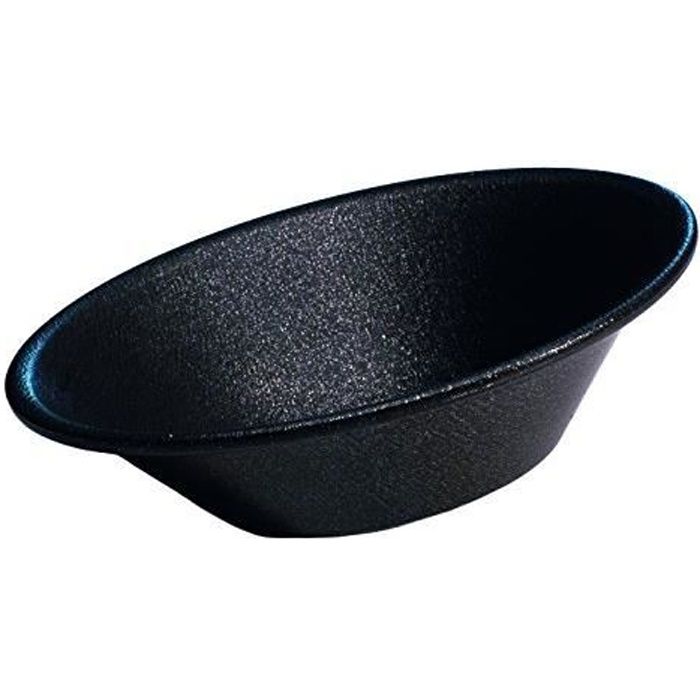 Grilo 417503 Lot 6 Petit Moule (Pastel de Nata) 8 x 2 cm - Dulce, Autre, Noir 417503